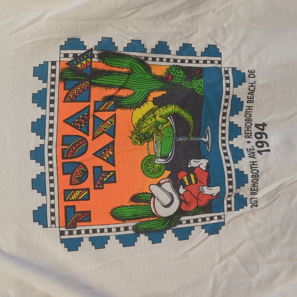 Vintage Single Stitch Fruit Of The Loom 1994 Tijuana Taxi T-shirt